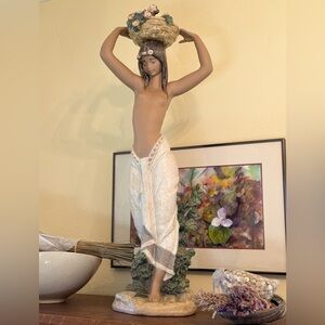Lladro- Native Woman Figurine